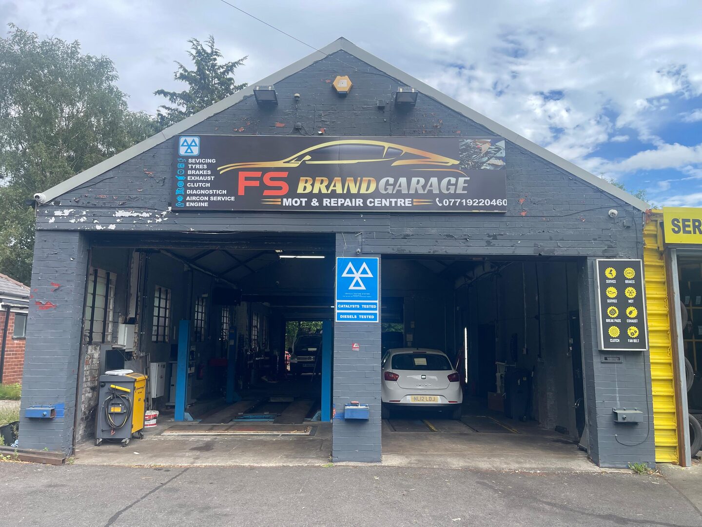 The FS Brand Garage MOT and repair centre in Bolton